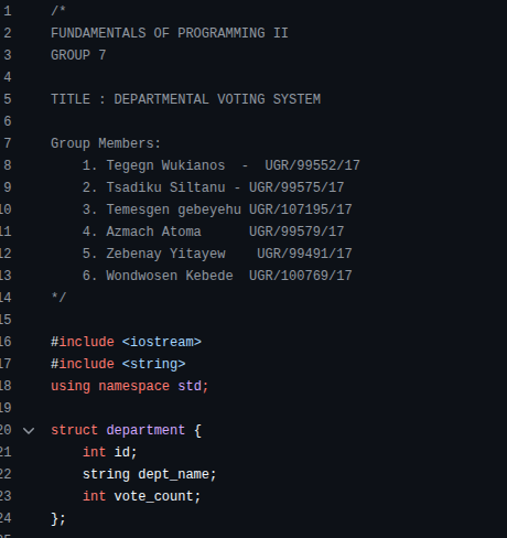 Voting management system project preview